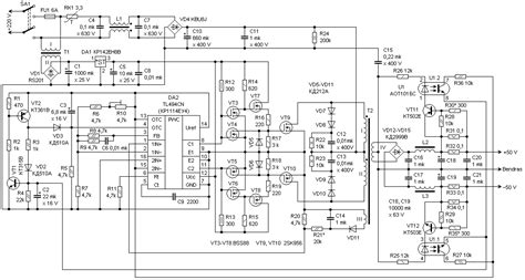 impulsinio akumuliatoriaus įkroviklio schema