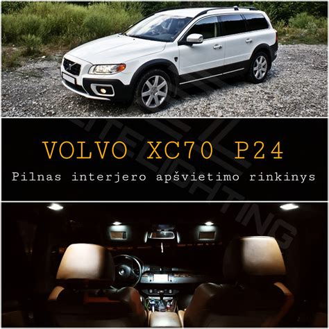 Volvo XC70 interjero nuotrauka su prietaisų skydeliu