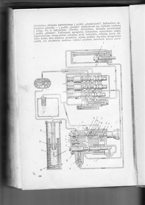 MTZ-50 traktoriaus schema