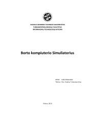 Schematinis borto kompiuterio diagnostikos procesas