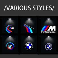 Įvairūs automobilio durelių LED logotipų pavyzdžiai ir jų instaliacija