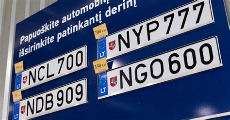 Infografika, iliustruojanti naujų numerio ženklų derinių įvedimą ir skirtingas transporto priemonių kategorijas