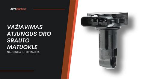 Oro srauto matuoklės valymas specialiu valikliu