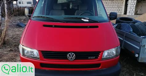 VW T4 furgono interjeras ir variklis
