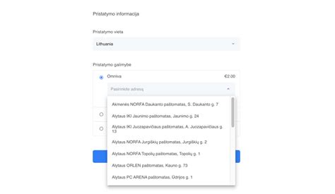 Maps.me paieškos funkcija ir kategorijų pasirinkimas