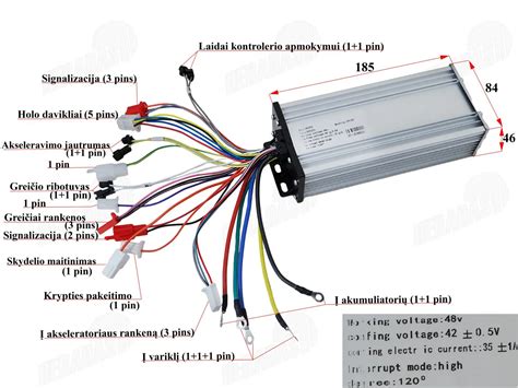 Elektrinio triračio mopedo schema