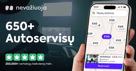 kainos lentelė autoservisų paslaugoms Klaipėdoje