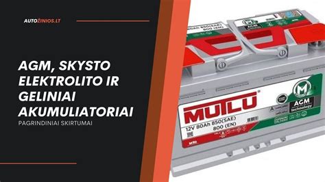 Infografika: Geliniai vs AGM baterijos ir jų privalumai