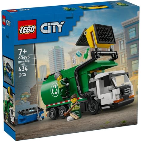 Teminis LEGO® City atliekų perdirbimo sunkvežimio rinkinio vaizdas
