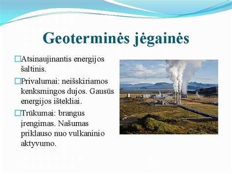 Geoterminės jėgainės veikimo principo schema