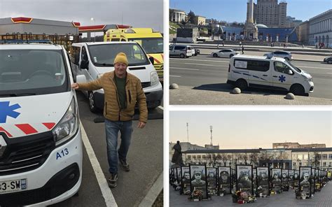 Nuotrauka, iliustruojanti mecenatų paramą ir naują greitosios pagalbos automobilį