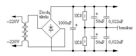 schema: zondo maitinimo šaltinių diagrama