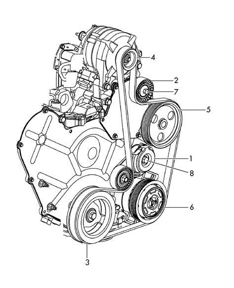 Chrysler Sebring variklio patikros schema
