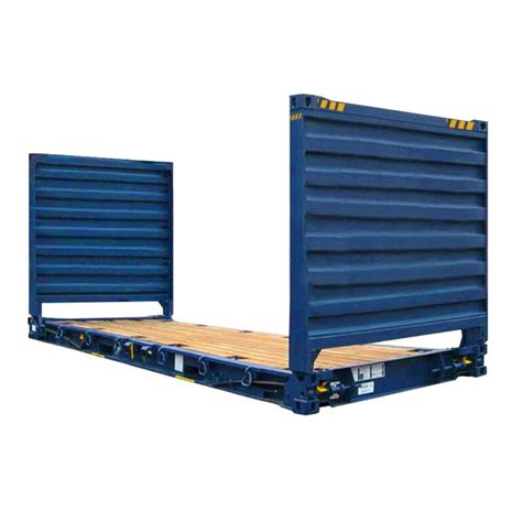 Schematinis pavaizdavimas: Flat Rack konteinerio konstrukcija