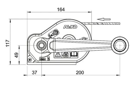AL-KO OPTIMA nestabdomos ašies schema su matmenimis