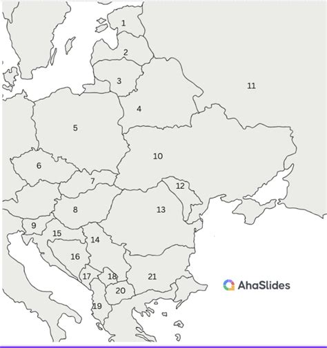 Rytų ir Centrinės Europos žemėlapio apžvalga