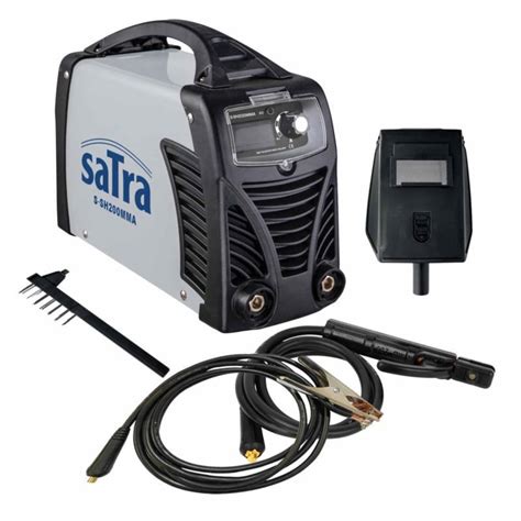 Suvirinimo aparatas MMA tipo ir elektrodų pakuotė