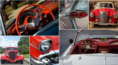 Koliažas: klasikiniai automobiliai su nesenstančiu dizainu