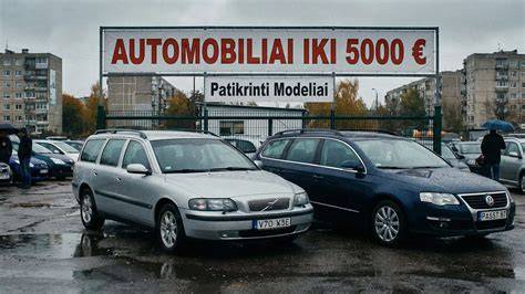 Infografika: 5 populiariausi auto naudoti iki 5000 eurų Lietuvoje 2026