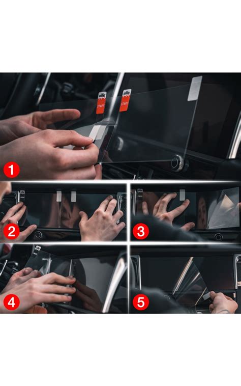 Vaizdinė iliustracija, demonstruojanti skirtingų automobilių modelių multimedijos sistemas