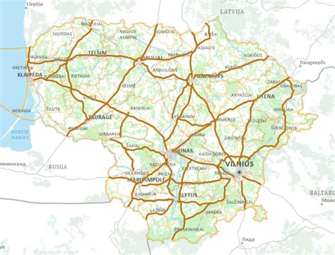 scheminis Ispanijos kelių tinklo vaizdas su pažymėtais mokamais ir nemokamais keliais