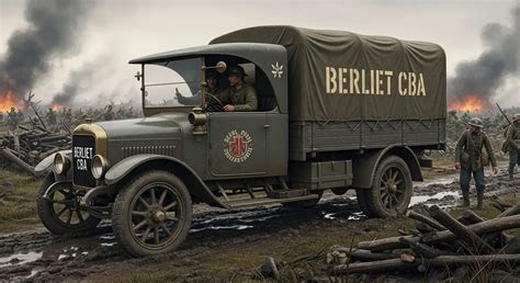 schematinis Berliet CBA sunkvežimio vaizdas