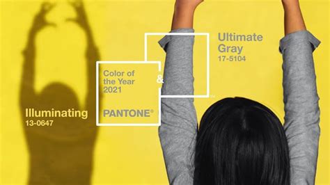 2021 m. Pantone metų spalvos - Ultimate Grey ir Illuminating