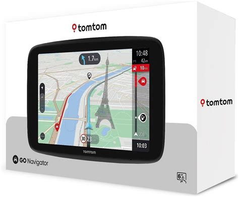 Pavyzdys, kaip TomTom navigacijos ekrane atrodo konfigūruojama informacija apie kelionę
