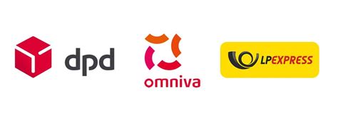 Logotipai LP Express, Omniva, DPD