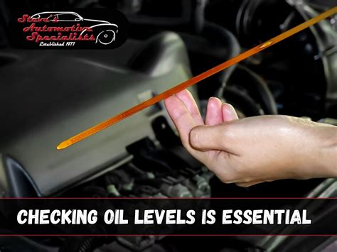 Thematic photo of checking the oil level in a car