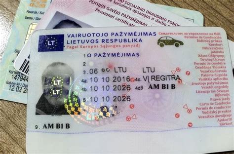 Schema: Vairuotojo pažymėjimų pripažinimas Lietuvoje