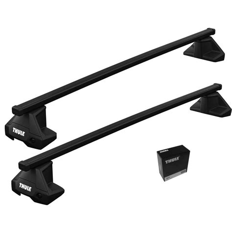 Detali Thule SquareBar Evo stogo skersinių sistemos schema