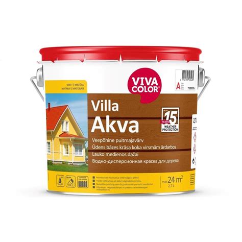 Sodybos, nudažytos Vivacolor Villa Akva dažais, nuotrauka, demonstruojanti ilgaamžiškumą