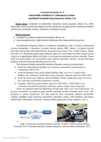 Paveikslas, iliustruojantis automobilio stabilumo praradimą dėl pažeistos pakabos