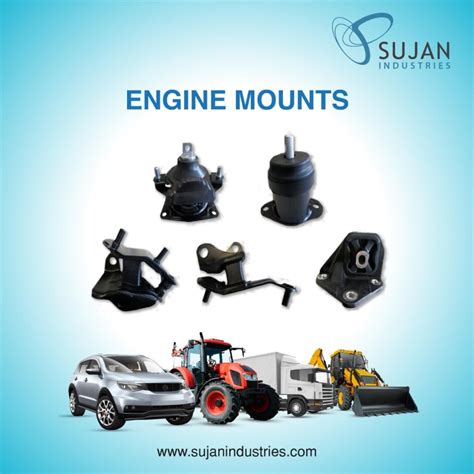 Illustration of various types of engine mounts and their wear