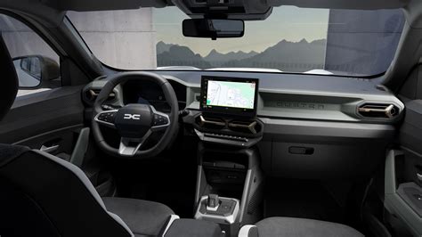 Tematinė nuotrauka: Dacia Duster interjeras su išmaniojo telefono integracija