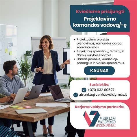 projektavimo komandos susirinkimas