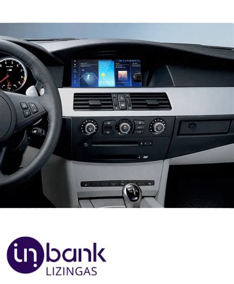 BMW E61 interjero nuotrauka su multimedija