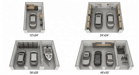 Image of a 4-slot vehicle garage