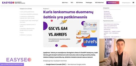 Infografika apie svetainės lankomumo statistiką ir analitinius duomenis