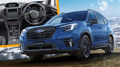 Tematinė nuotrauka: Subaru Forester važiuojantis snieguotu keliu