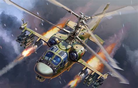Rusijos atakos sraigtasparnis „Ka-52 Aligator“
