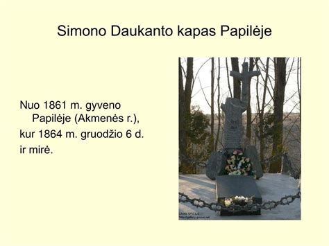 Tematinė iliustracija: S. Daukanto kapas Papilėje