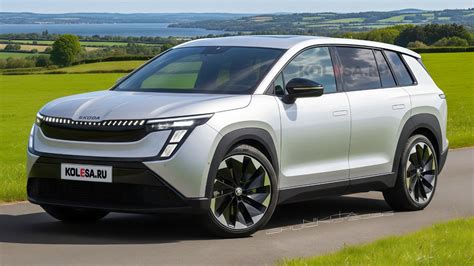 Elektrinio visureigio „Škoda Peaq“ koncepcijos vizualizacija