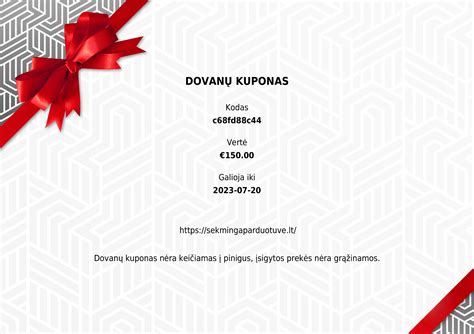 Dovanų kupono pavyzdys su karinės technikos tematika