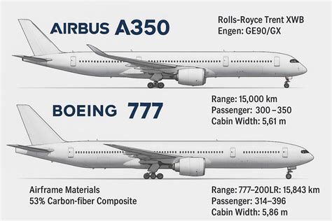 Infografika: Kuro sąnaudos moderniuose lėktuvuose (Airbus A350, Boeing 787)