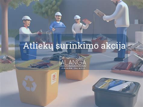 Tematinė iliustracija su miesto atliekų surinkimo infrastruktūra