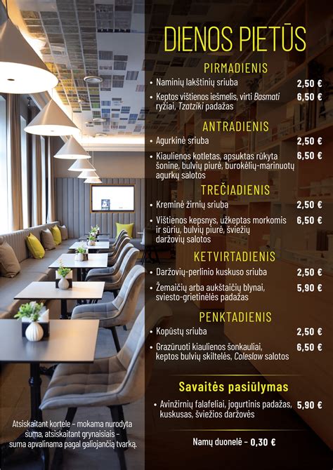 Interjeras ir patiekalai kavinėje 