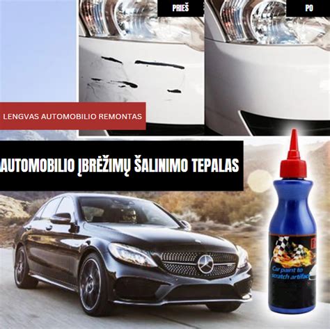 automobilio lipduko šalinimo procesas