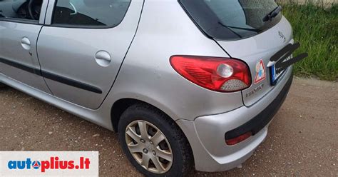 Peugeot 206 su išryškintomis pagrindinėmis dalimis